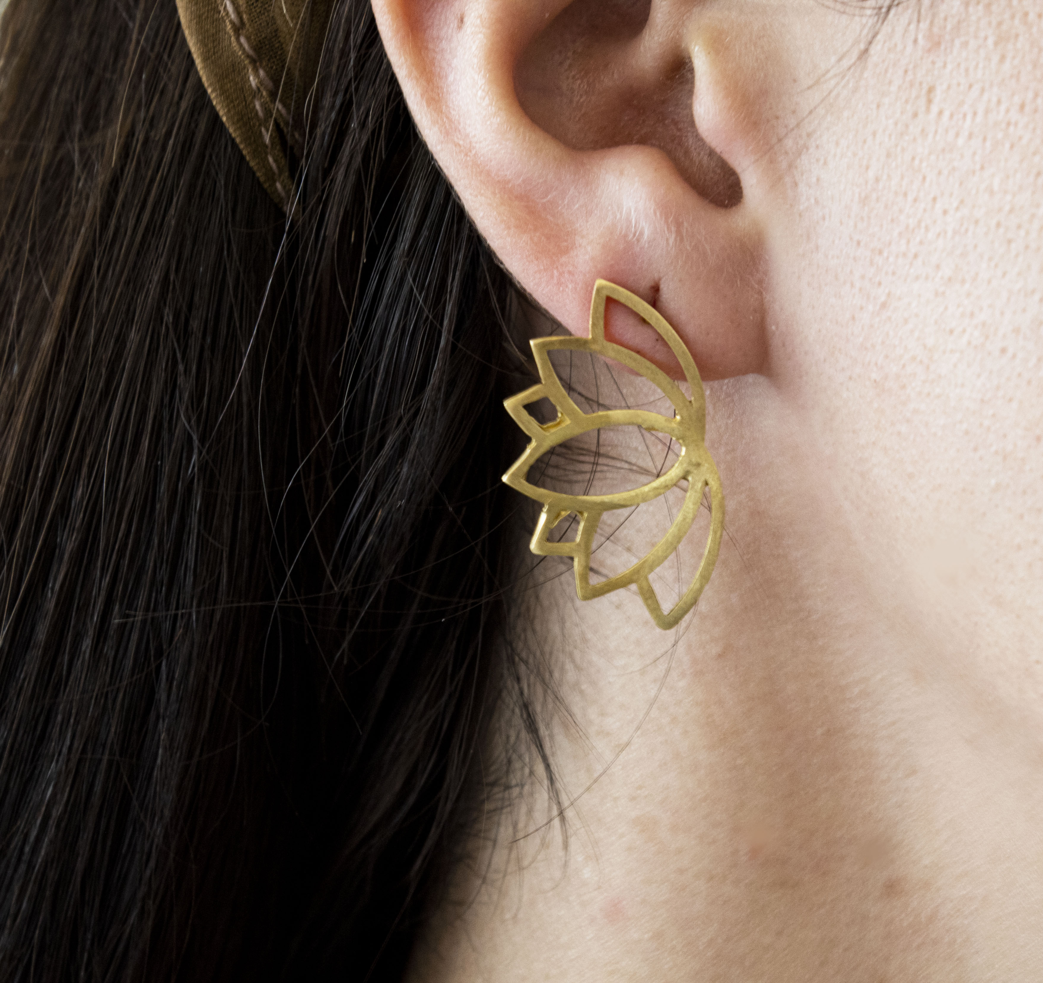lotus earrings