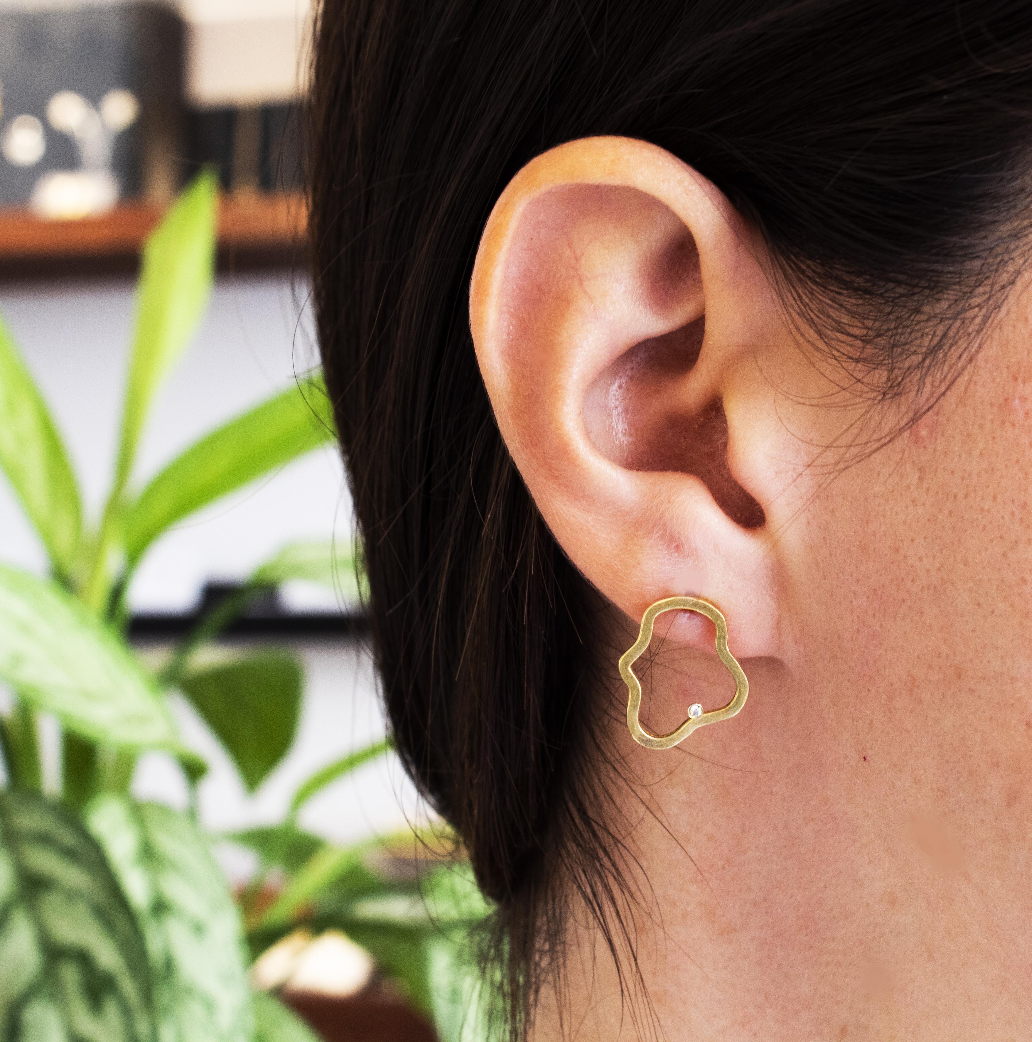 Simpicity Cloud Zircon Stud Earrings