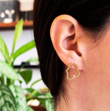 Simpicity Cloud Zircon Stud Earrings