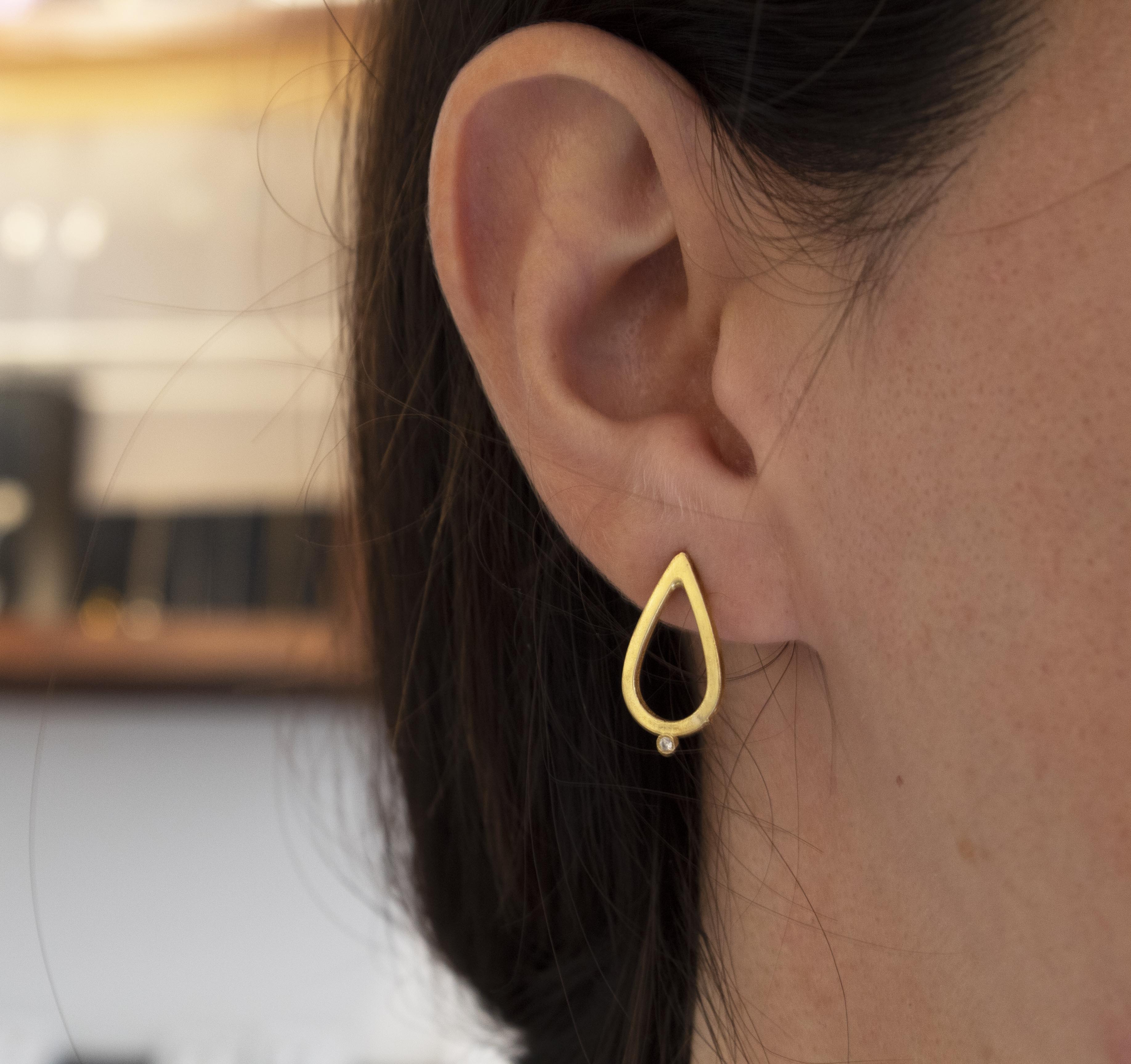 Simplicity Drop Zircon Stud Earrings