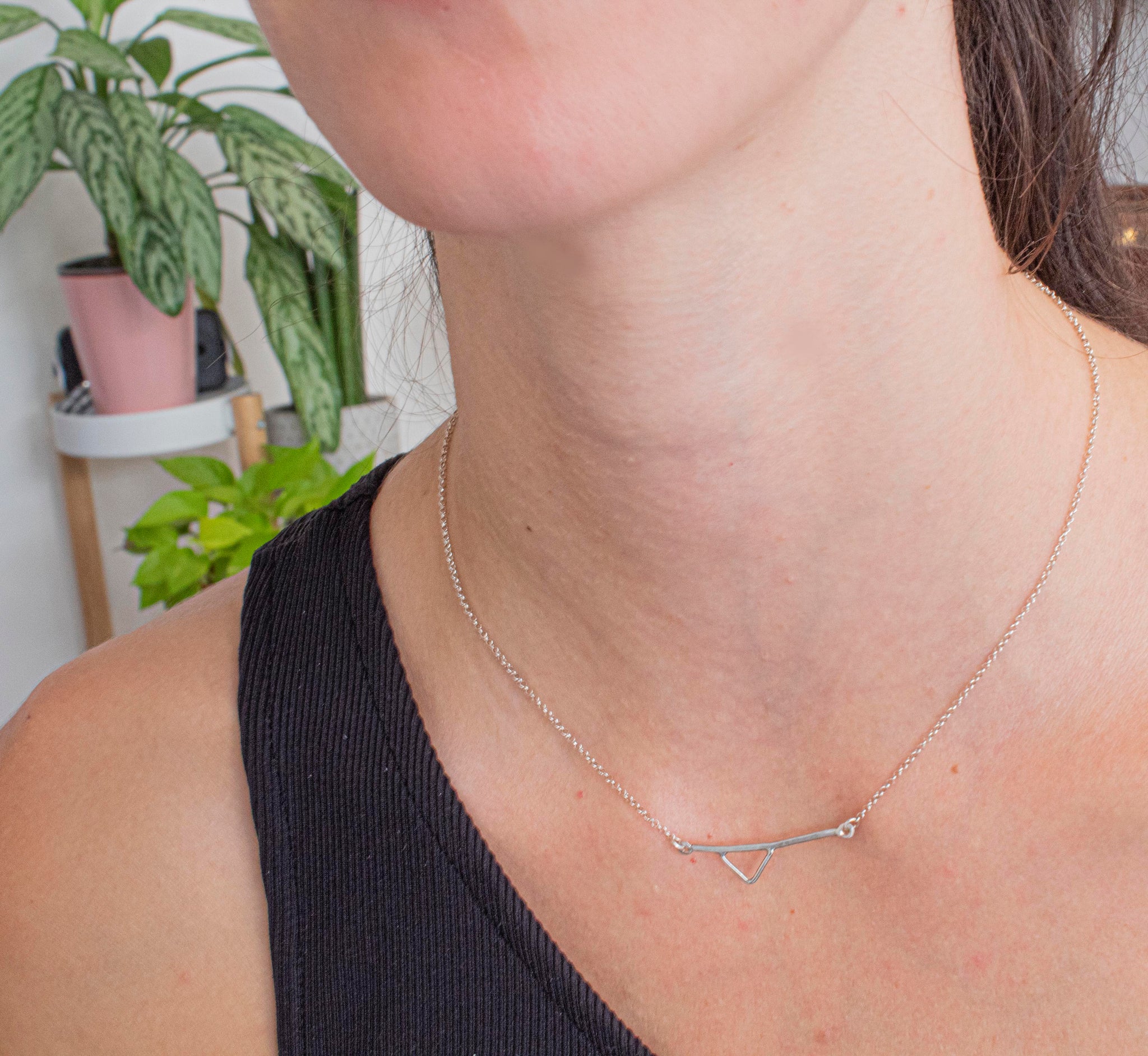 Bauhaus Triangle Minimal Necklace