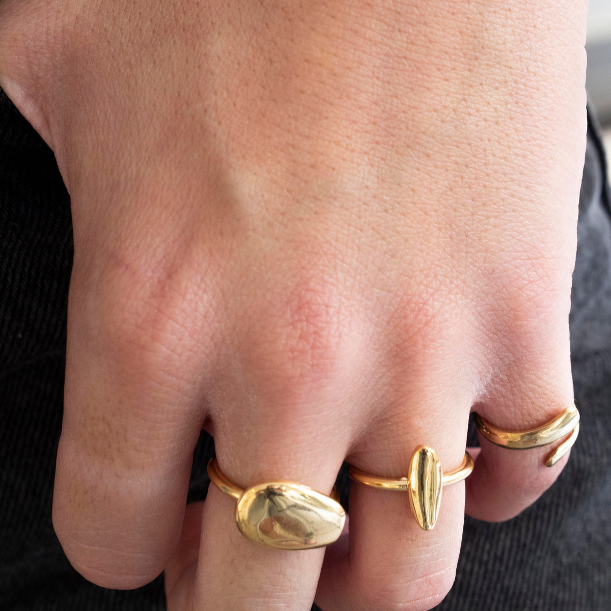 Morphe Pebble Chevalier Open Ring
