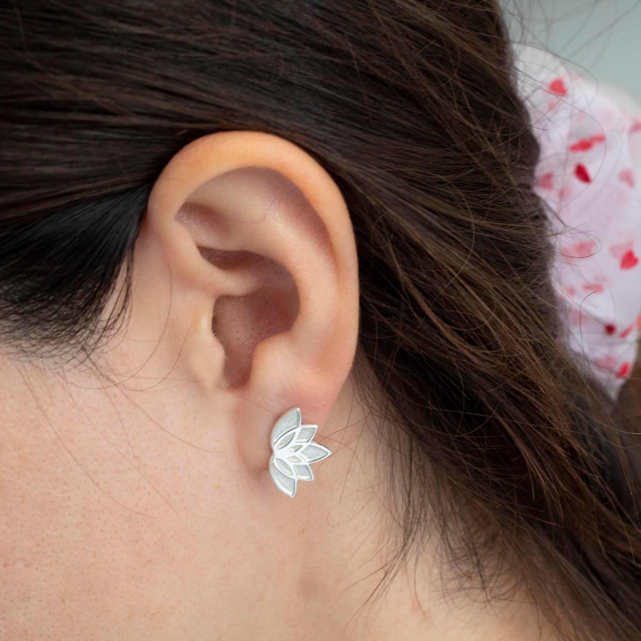 Lotus Flower First Bloom SmallStud Earrings