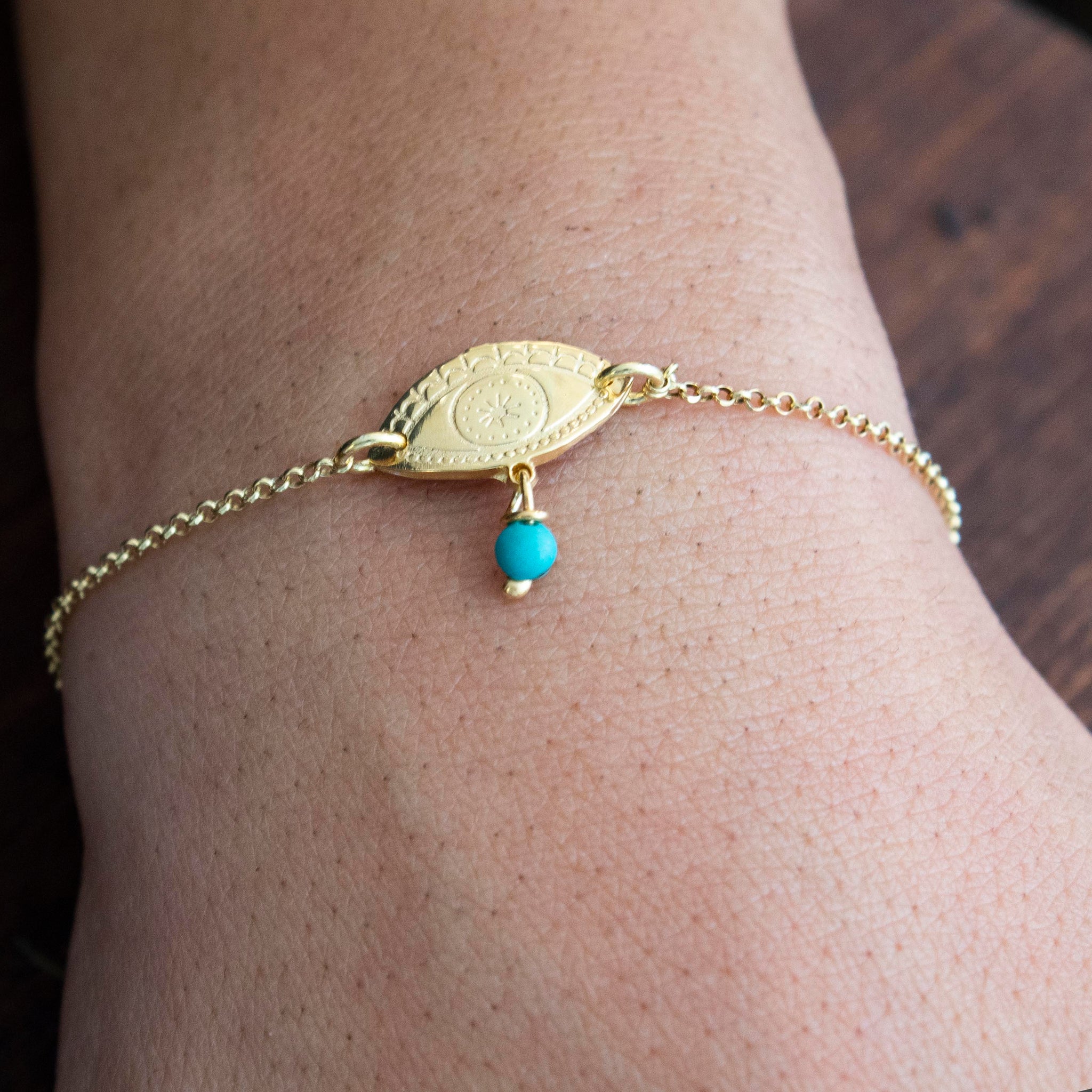 Fylaxto Tyrquoise Chain Bracelet