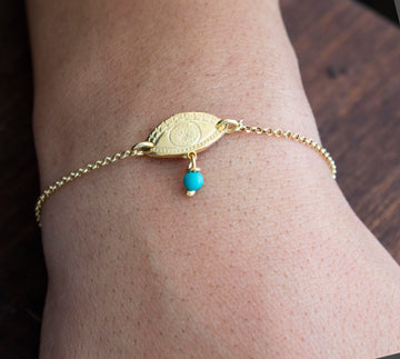 Fylaxto Tyrquoise Chain Bracelet