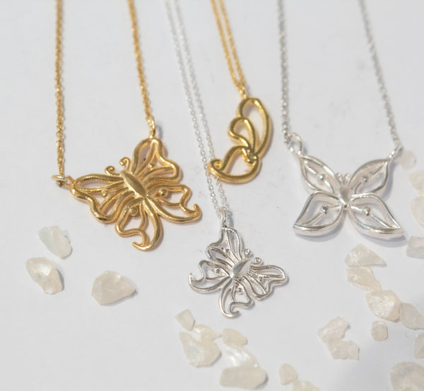 Butterfly Half Wings Chain Necklace