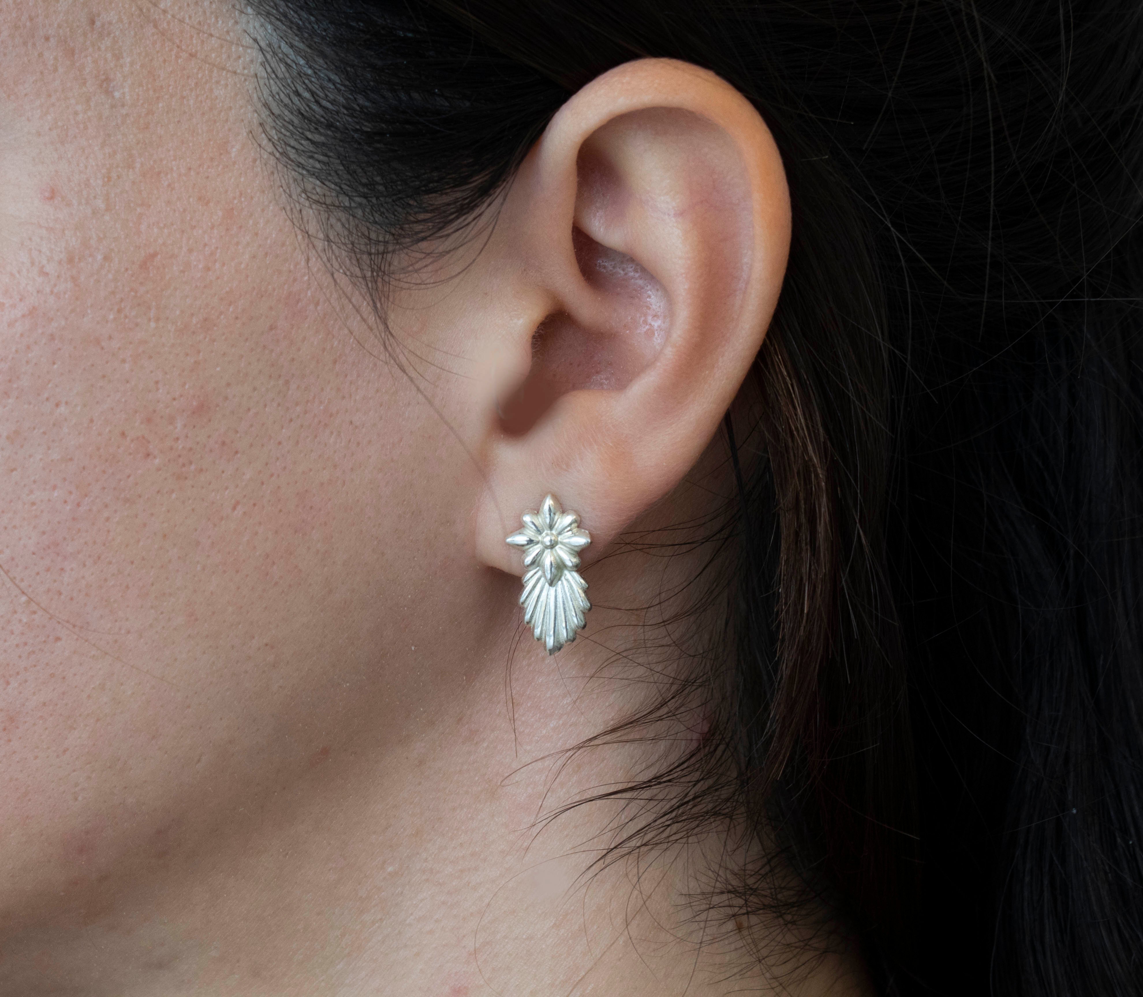 Butterfly  Flower Earrings