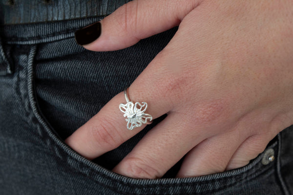 Butterfly Small Curved Ring
