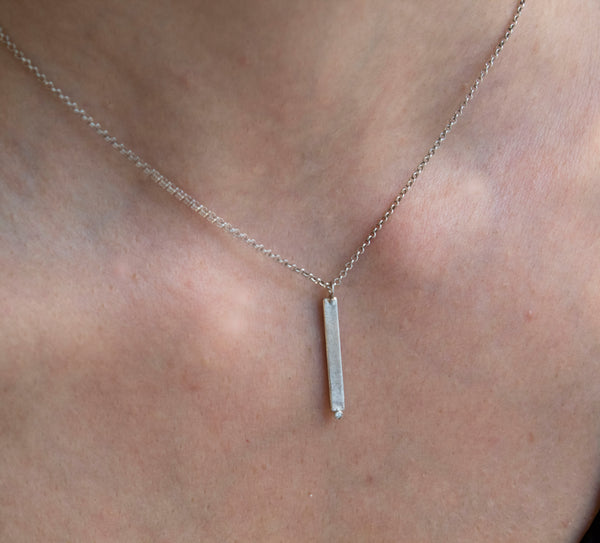 Simplicity Line Zircon Necklace