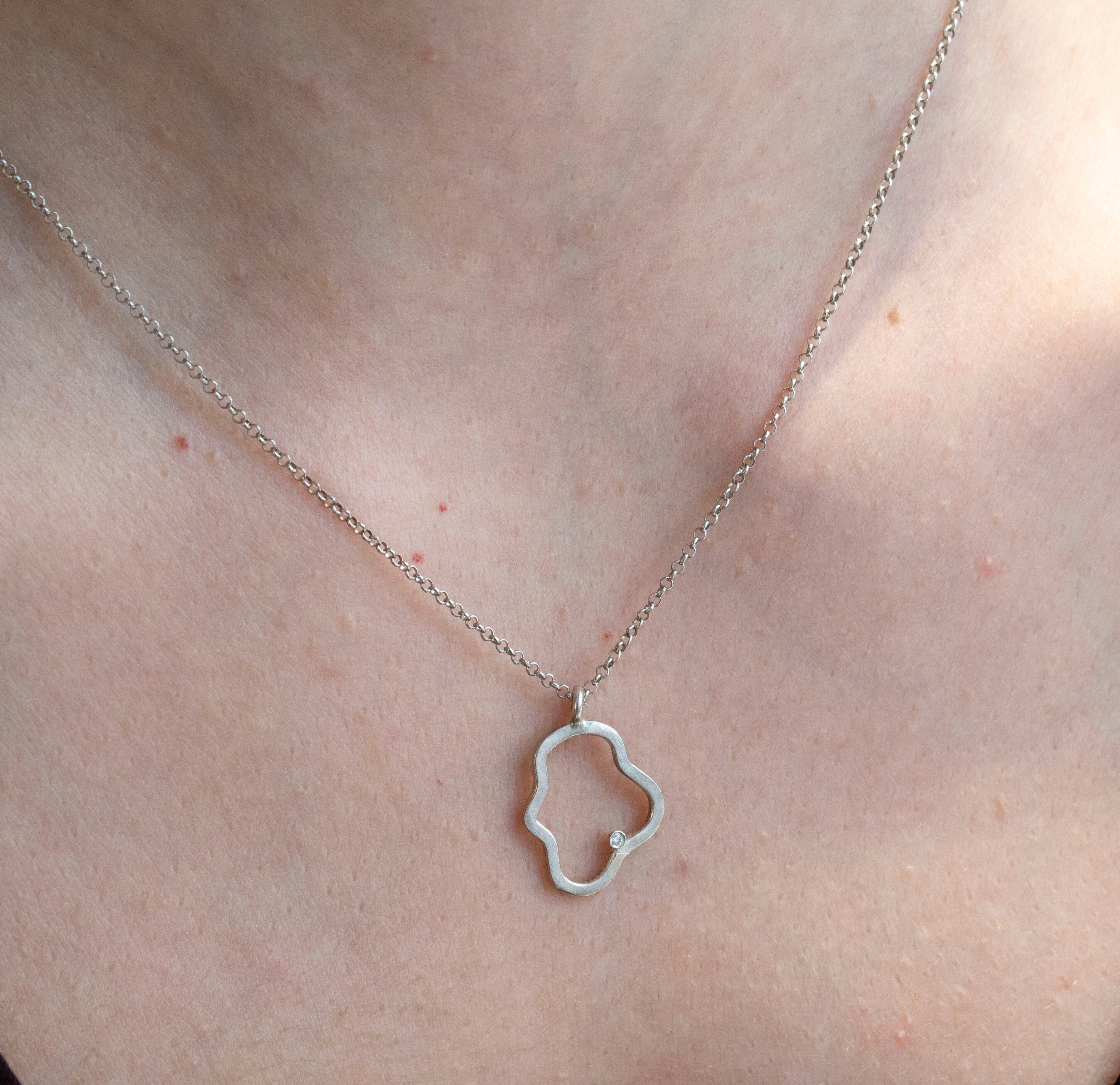 Simplicity Cloud Zircon Necklace