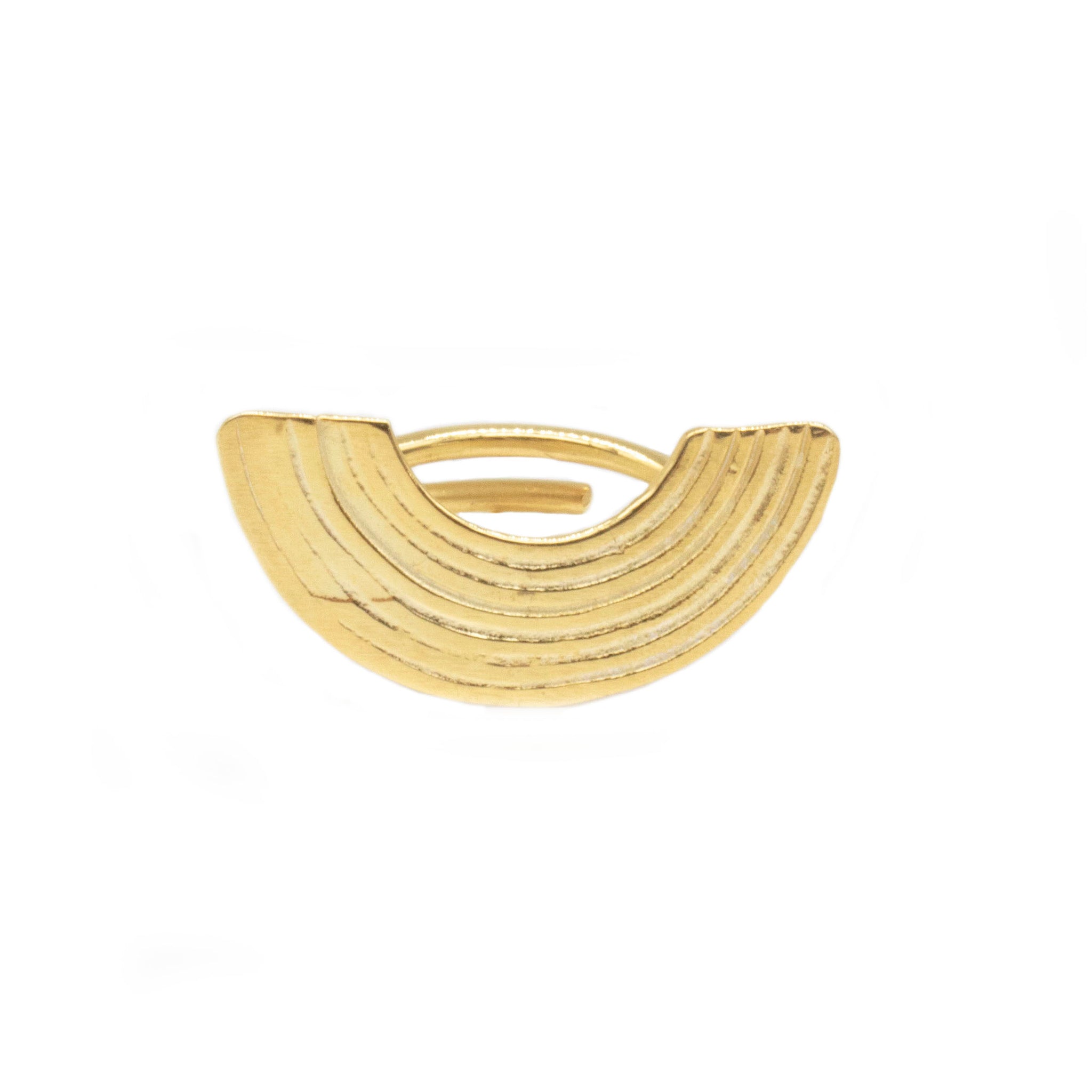 Retro Lotus The Rainbow Half Ring Ring