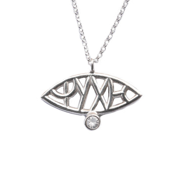 Psixi Small Necklace with Zircon Stone