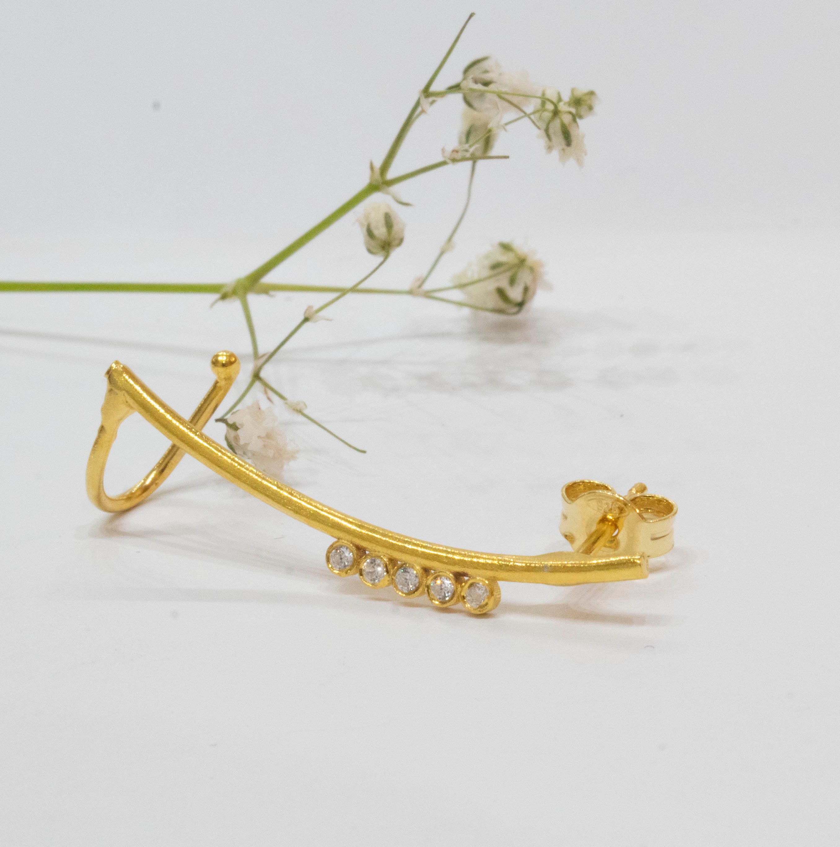 Earcuff Five dots line