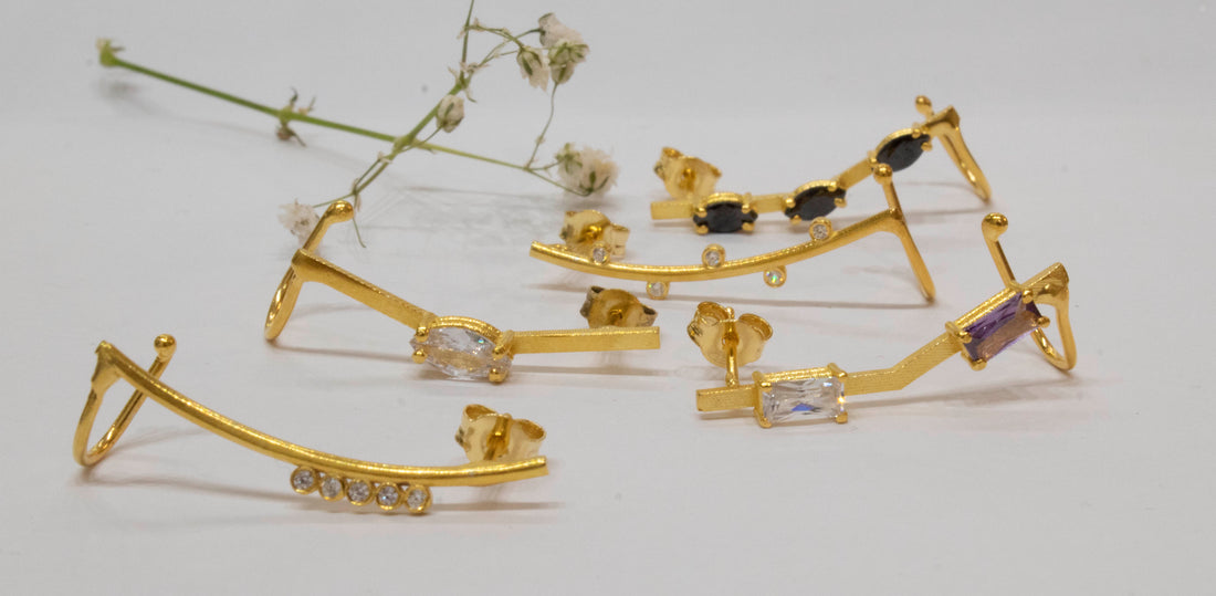 Earcuff Five dots line