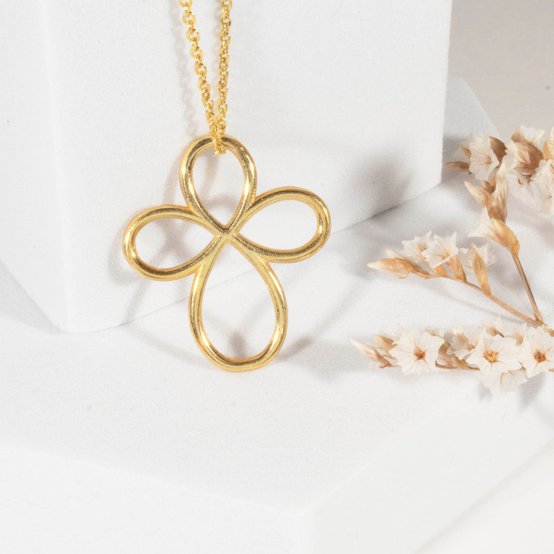 Baptism Cross Joined Drops