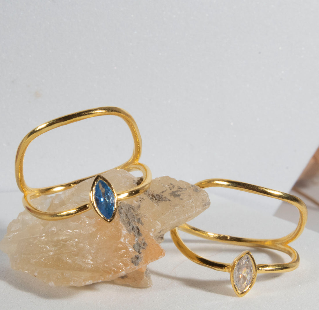 Marquise Double Ring
