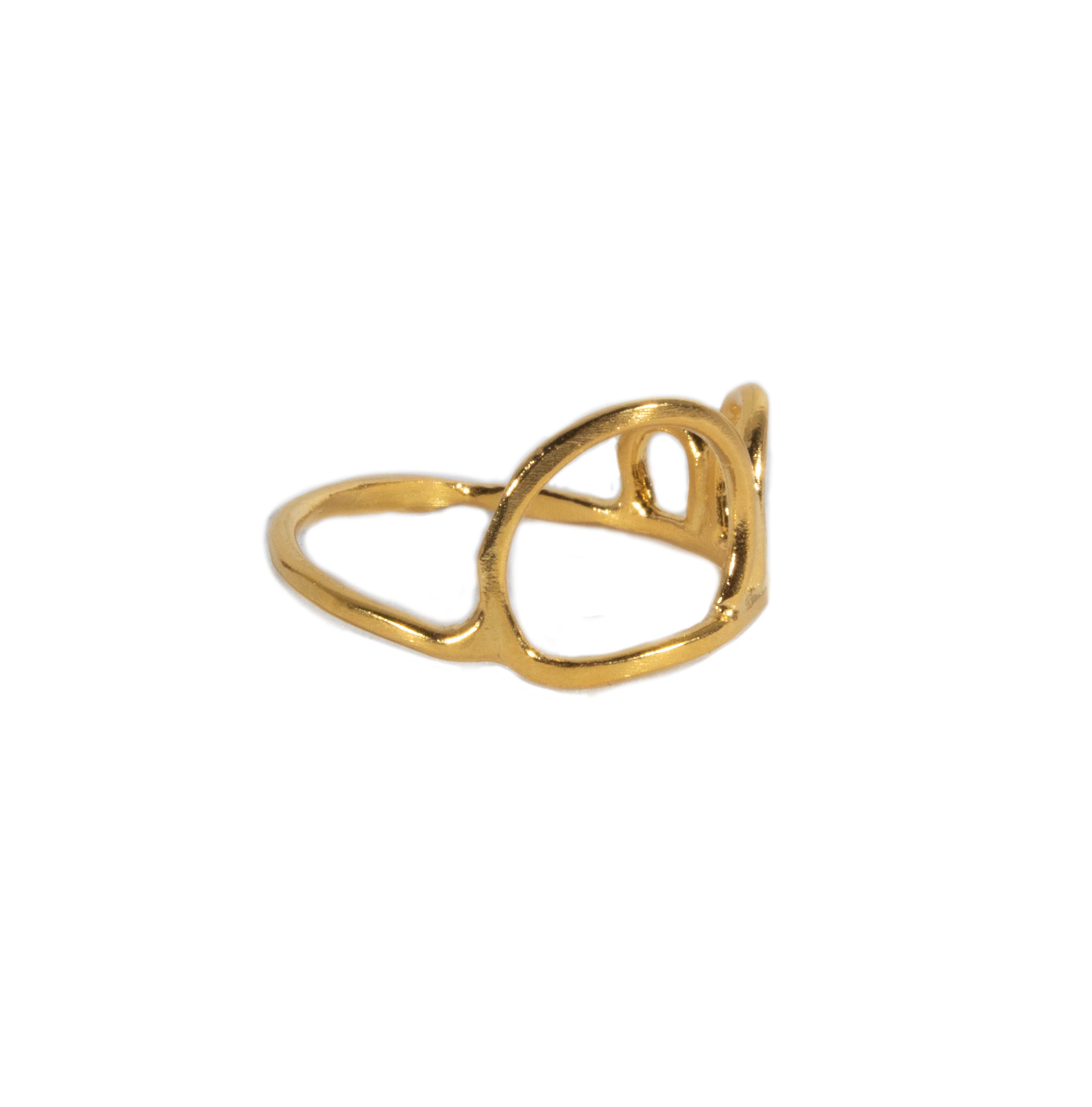 Bauhaus Escalated Circles Ring