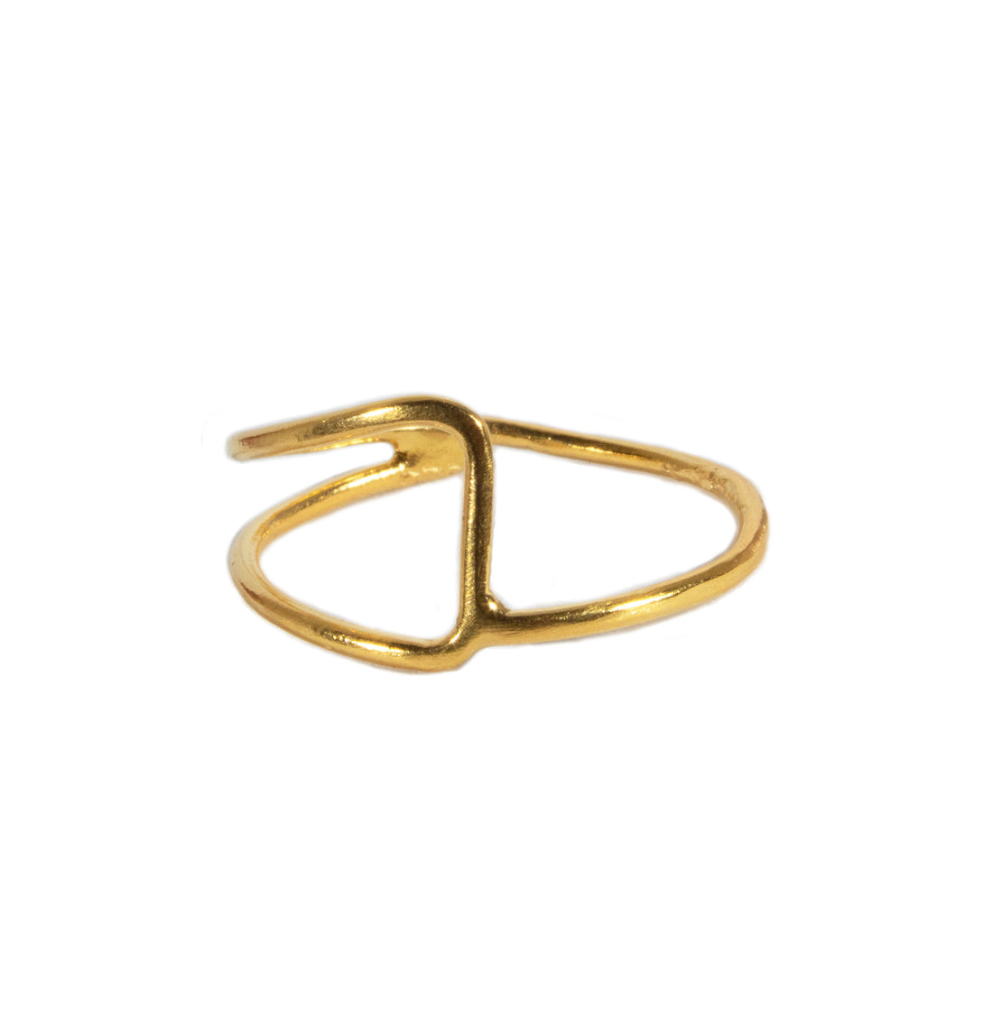 Bauhaus Oblong Triangle Ring