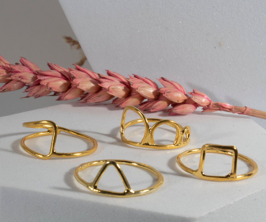 Bauhaus Triangle Ring