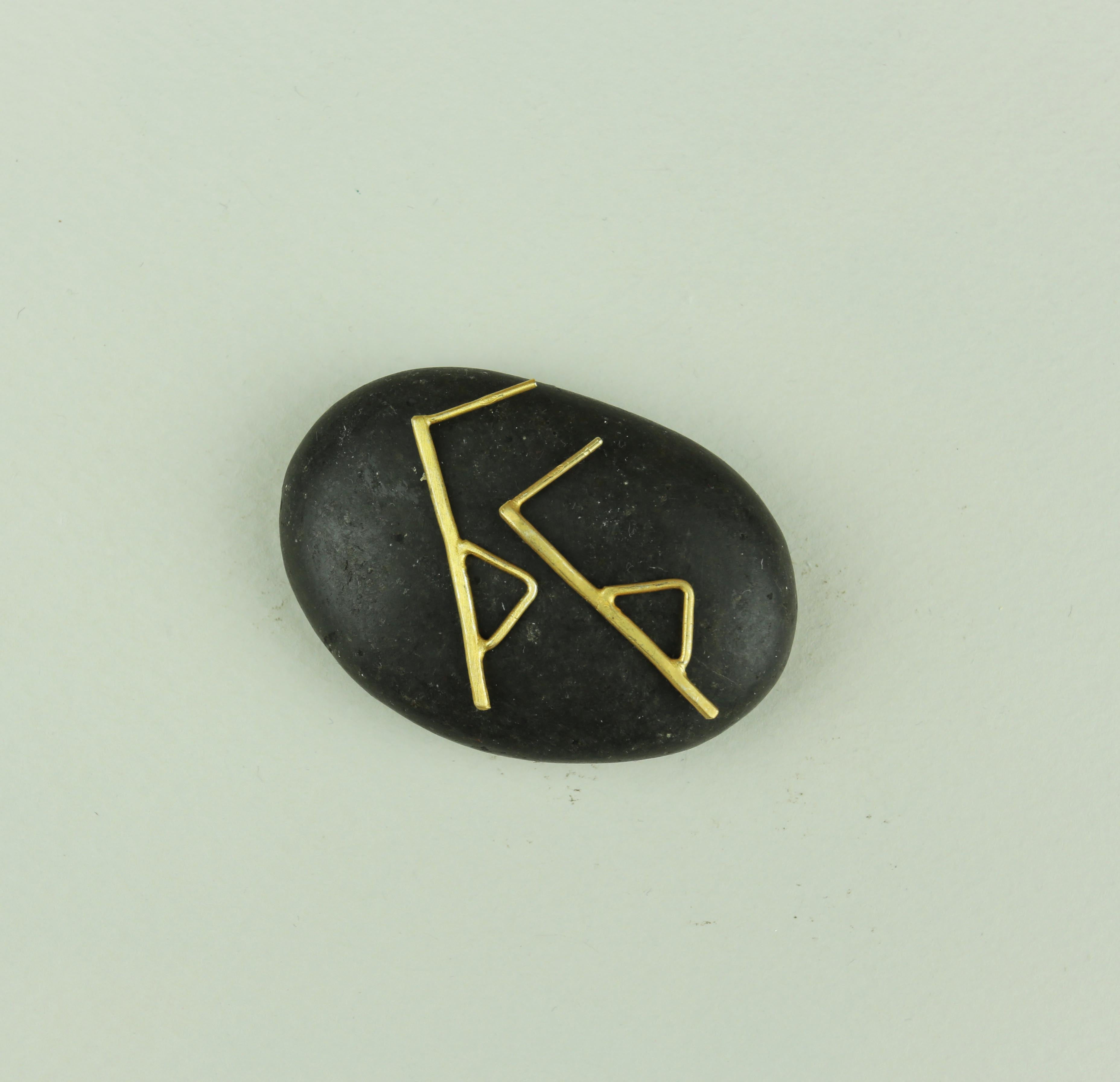 Bauhaus Triangle Stud Earrings