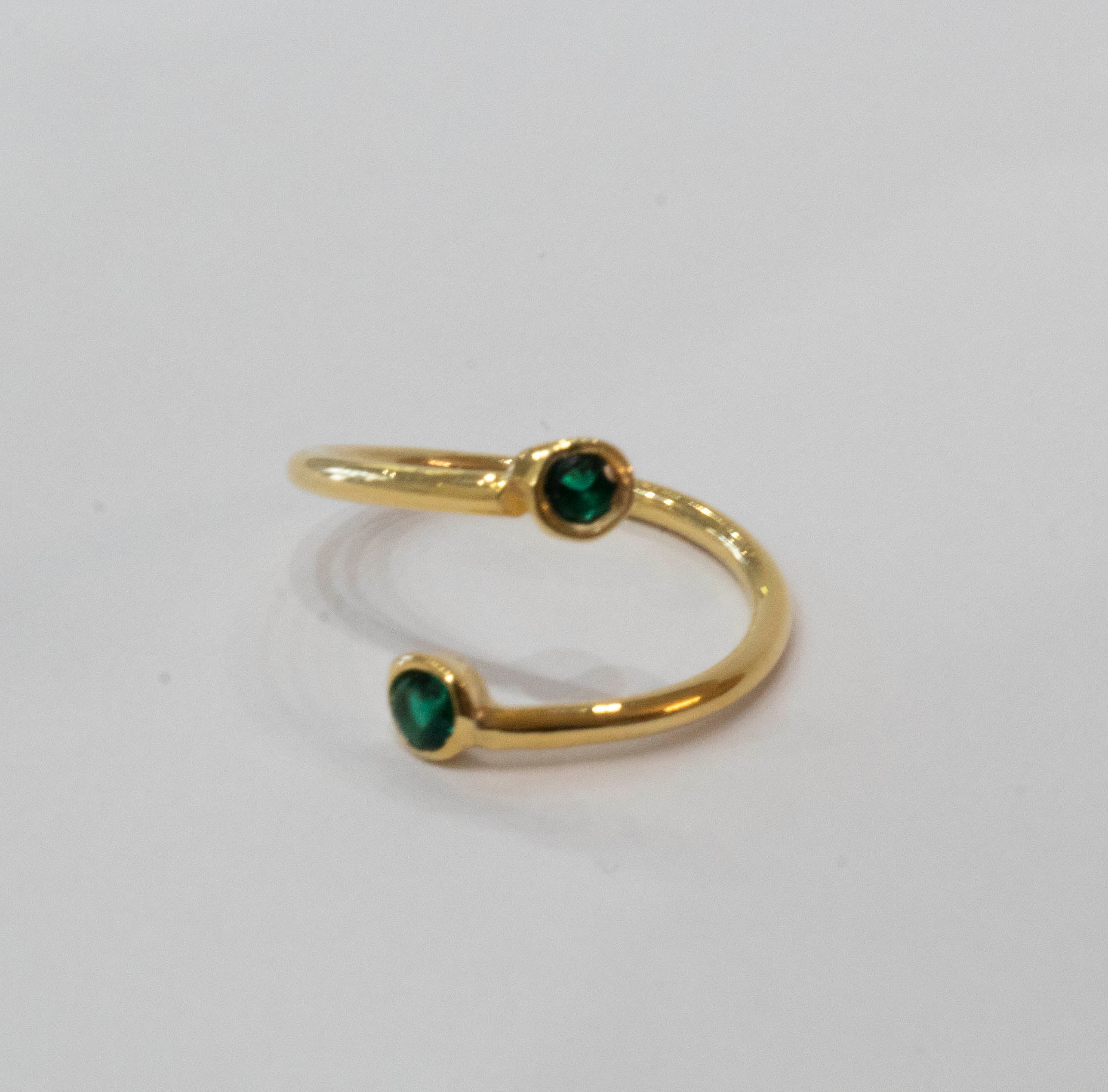 Simplicity Open Ring with Zircon stones