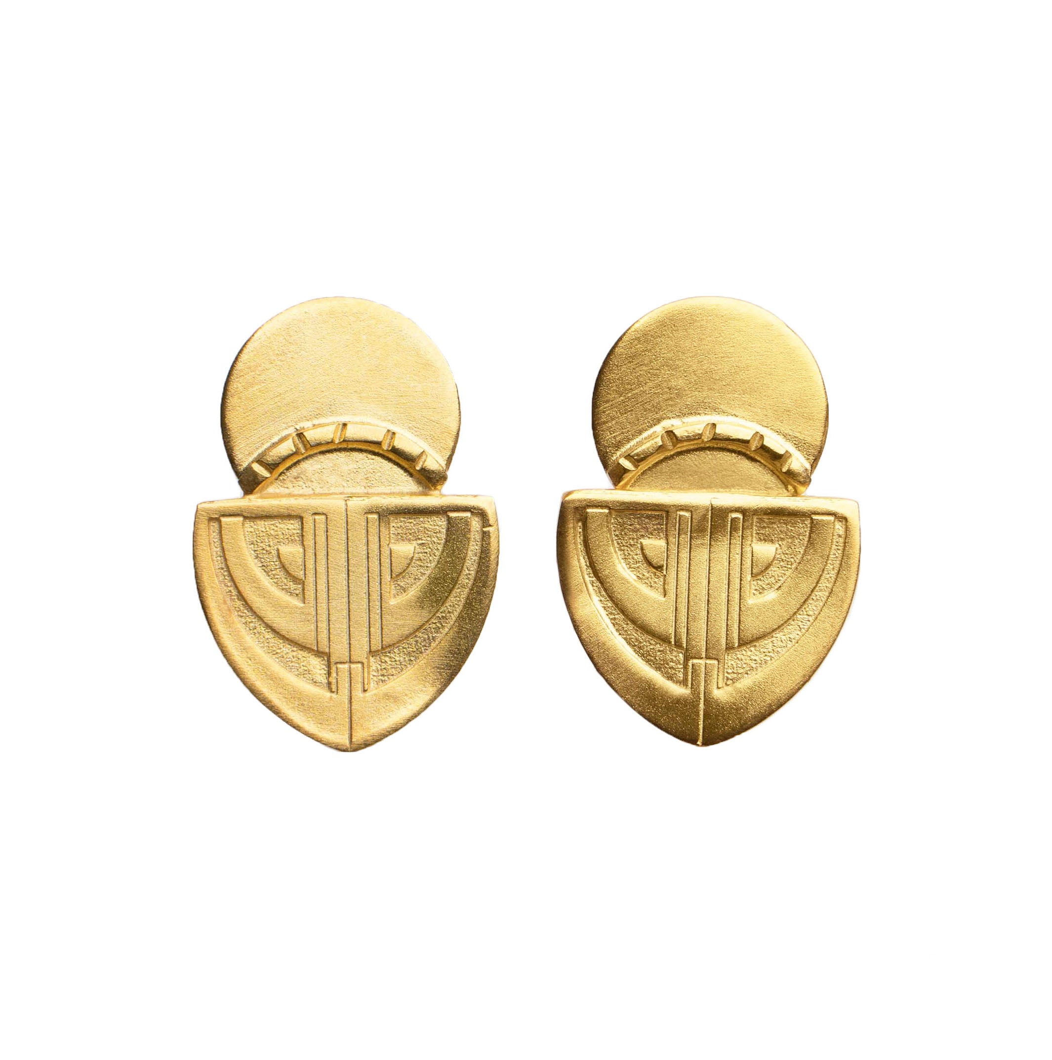 Art Deco Vintage Shape Stud Earrings