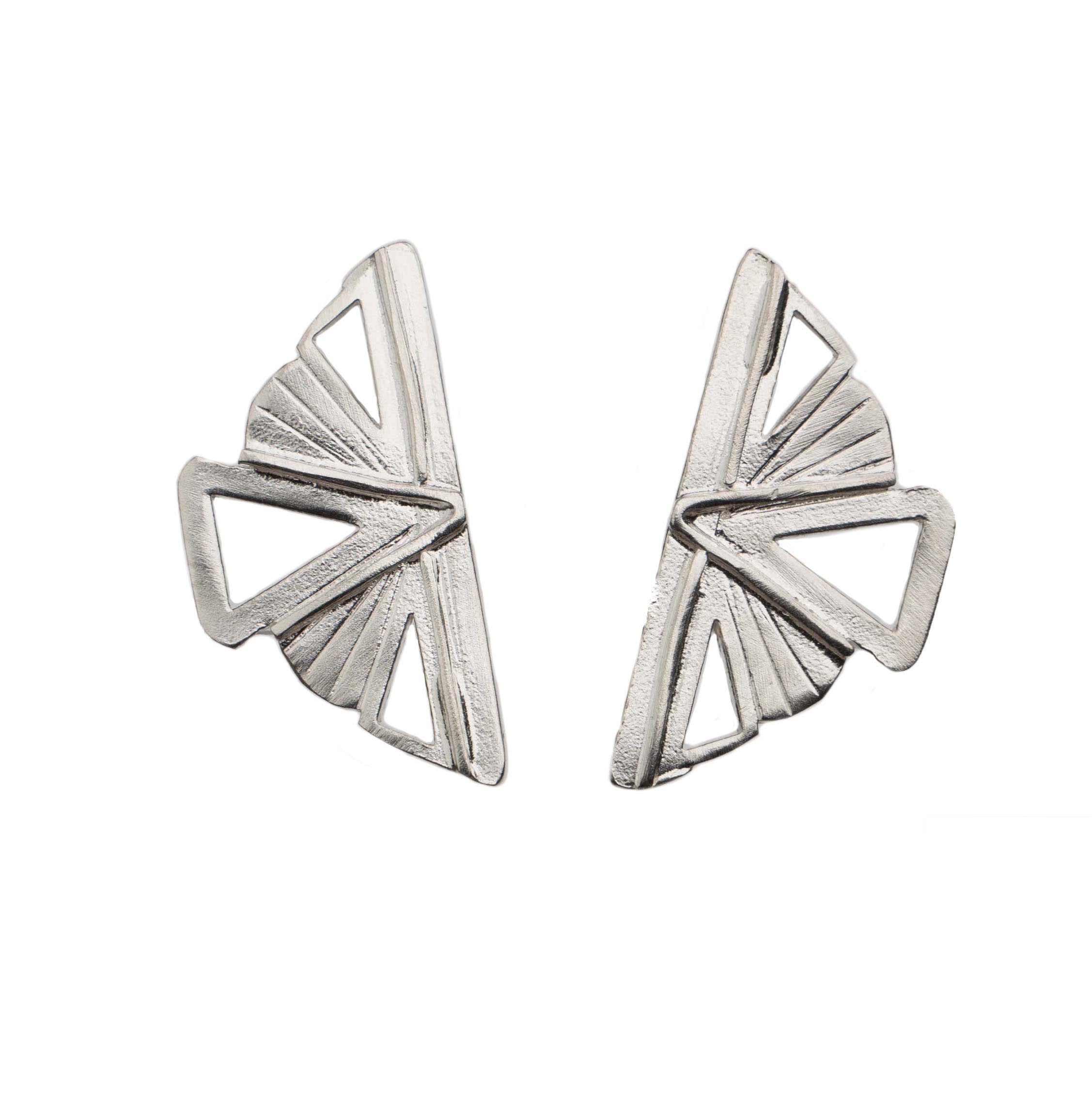 Art Deco Butterfly Stud Earrings