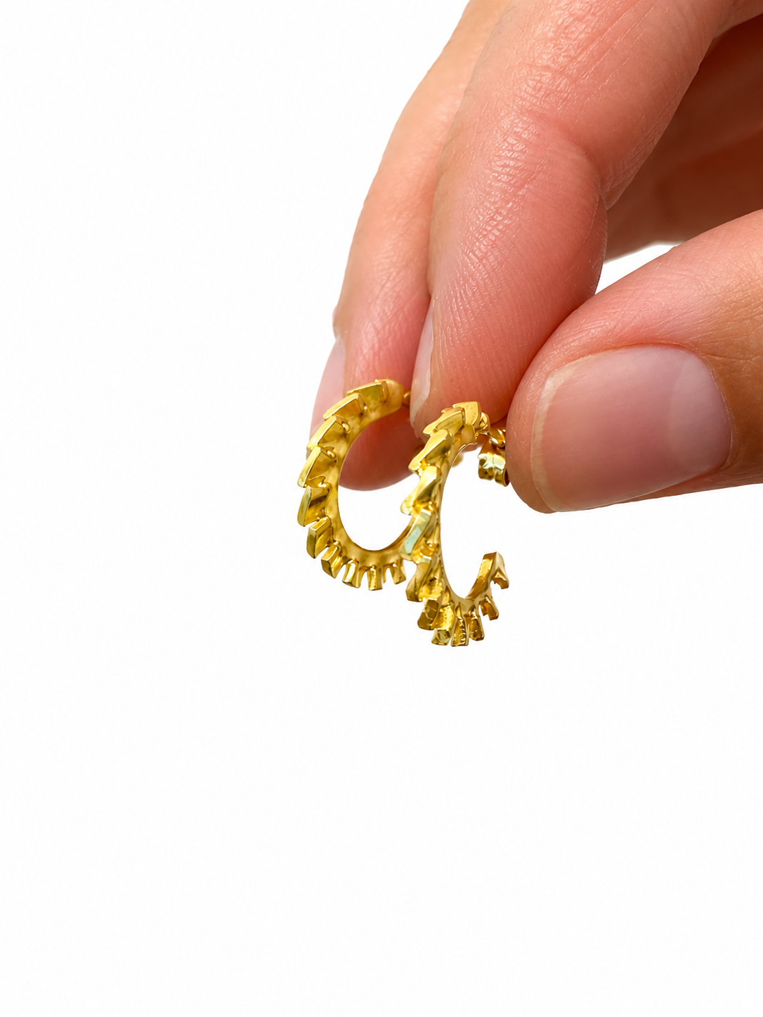 Sculpted Mini Hoops