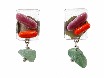 Fuso Studs & Semiprecious stones