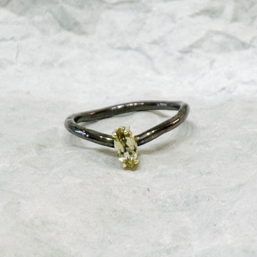 Solitaire Light Green Marquise Tourmaline