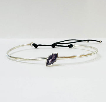 The Marquise Violet Bangle