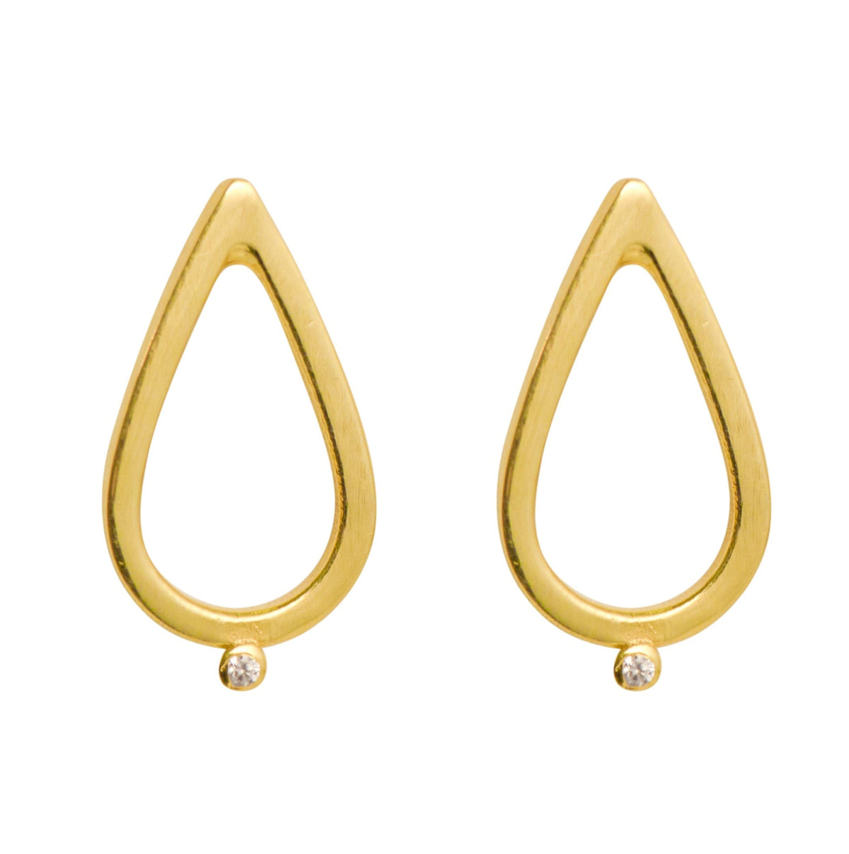 Simplicity Drop Zircon Stud Earrings