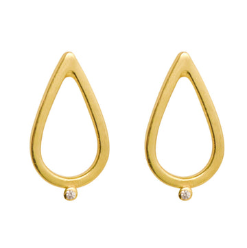 Simplicity Drop Zircon Stud Earrings