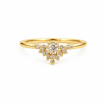 Tiara Diamonds  Solitaire Ring 9 karats