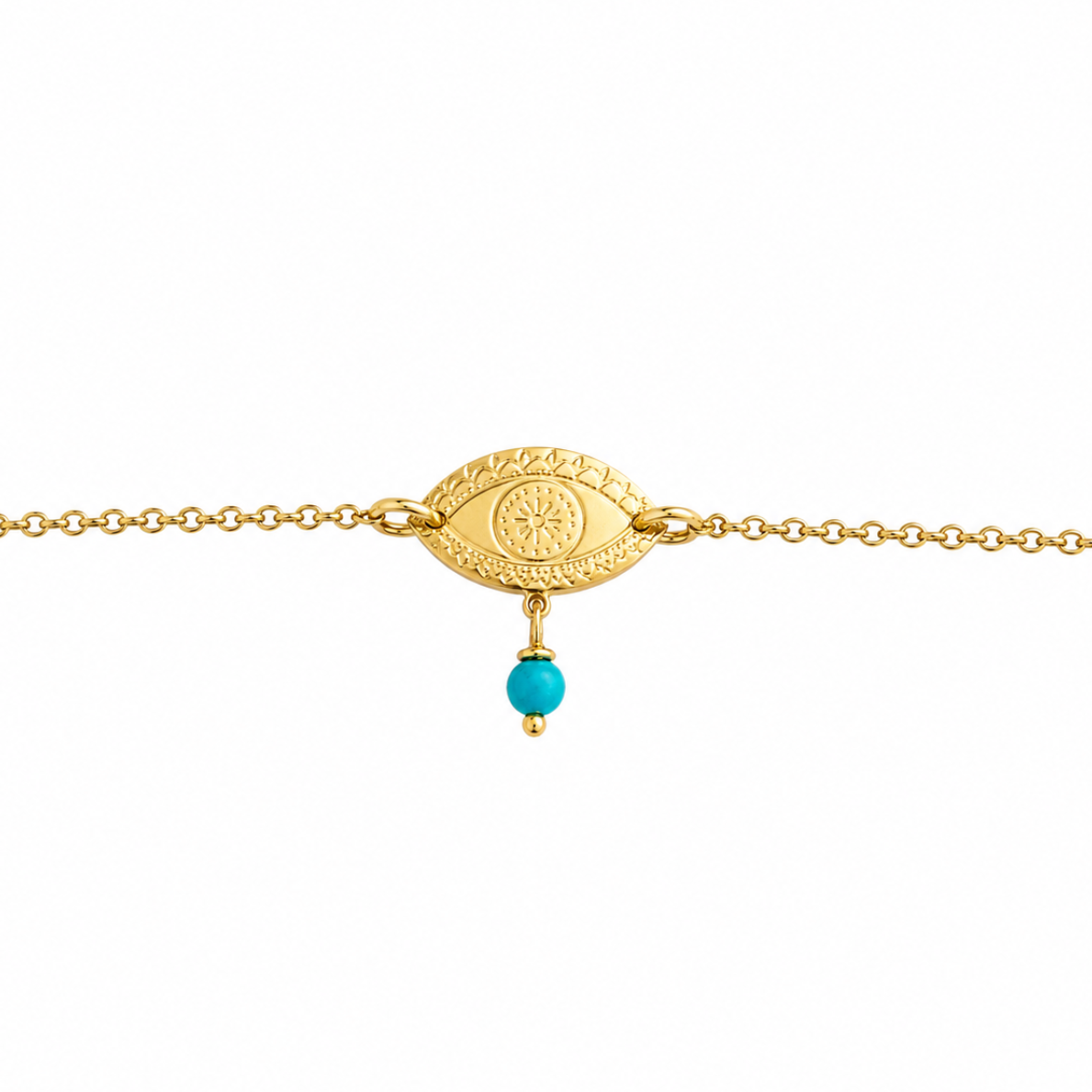 Fylaxto Tyrquoise Chain Bracelet