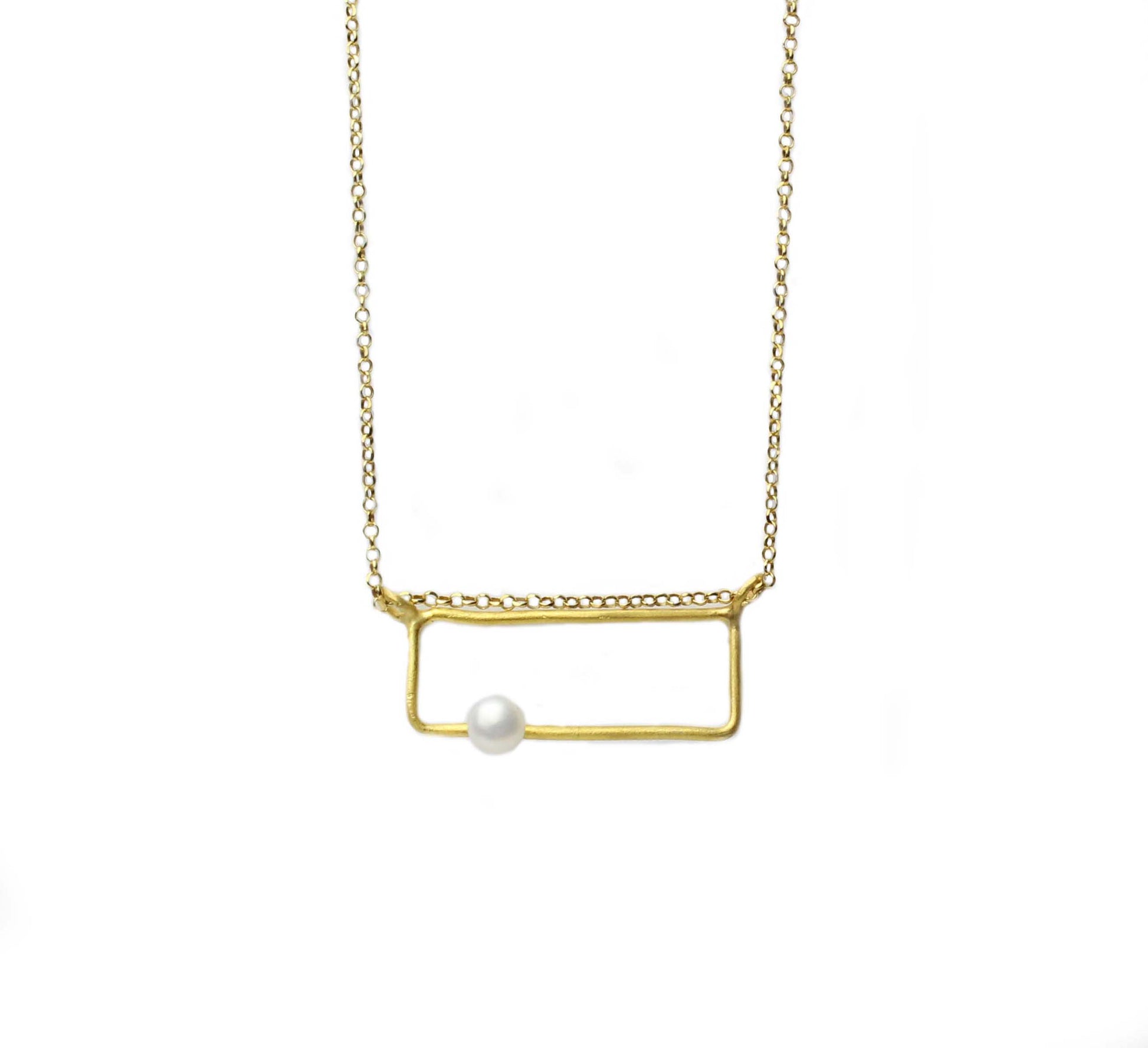 geometriko orthogonio epixriso kolie me perla