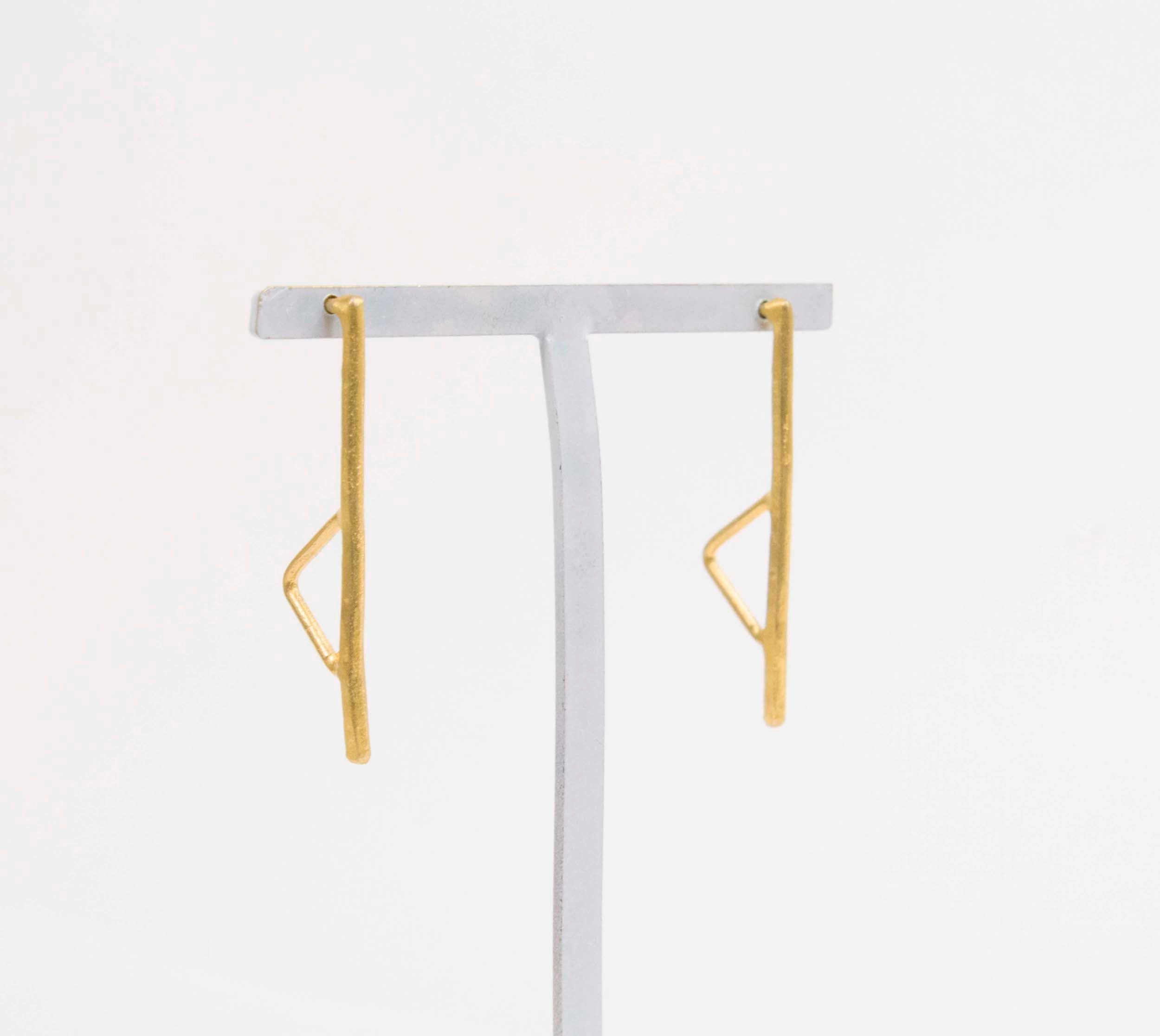 Bauhaus Triangle Stud Earrings