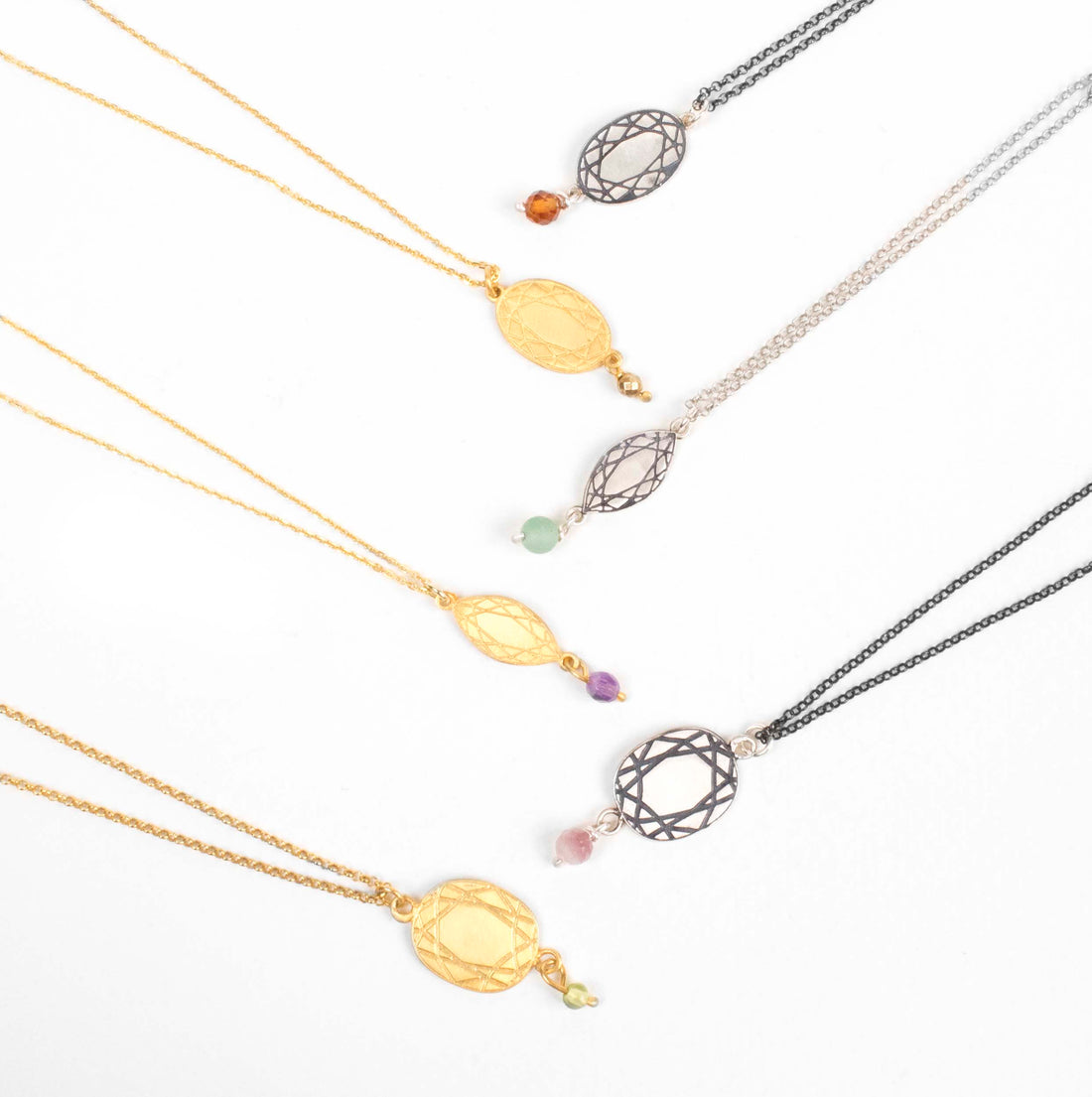 asimenio oksidomeno geometriko kolie me karneoli se sxima kopis diamantiou