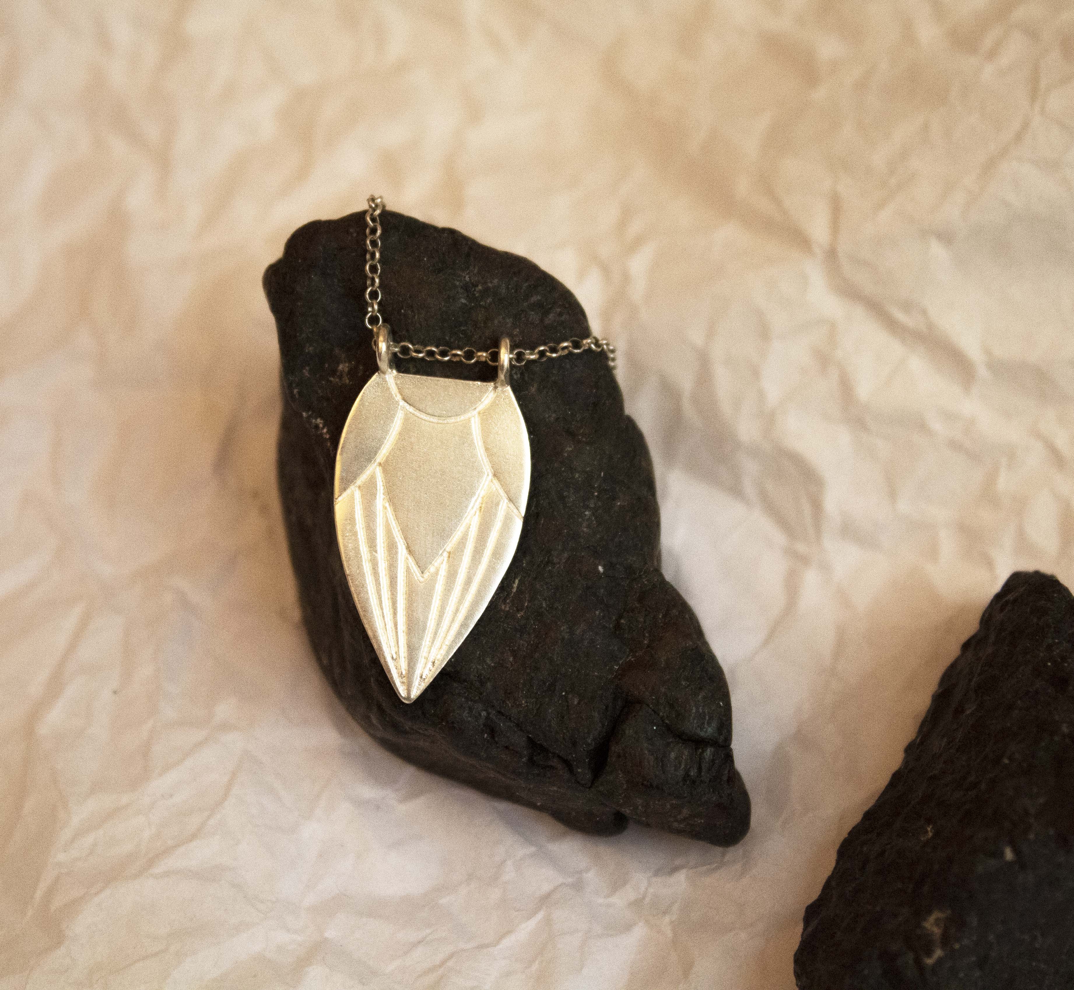 Retro Lotus Up-Side Down Tulip Necklace