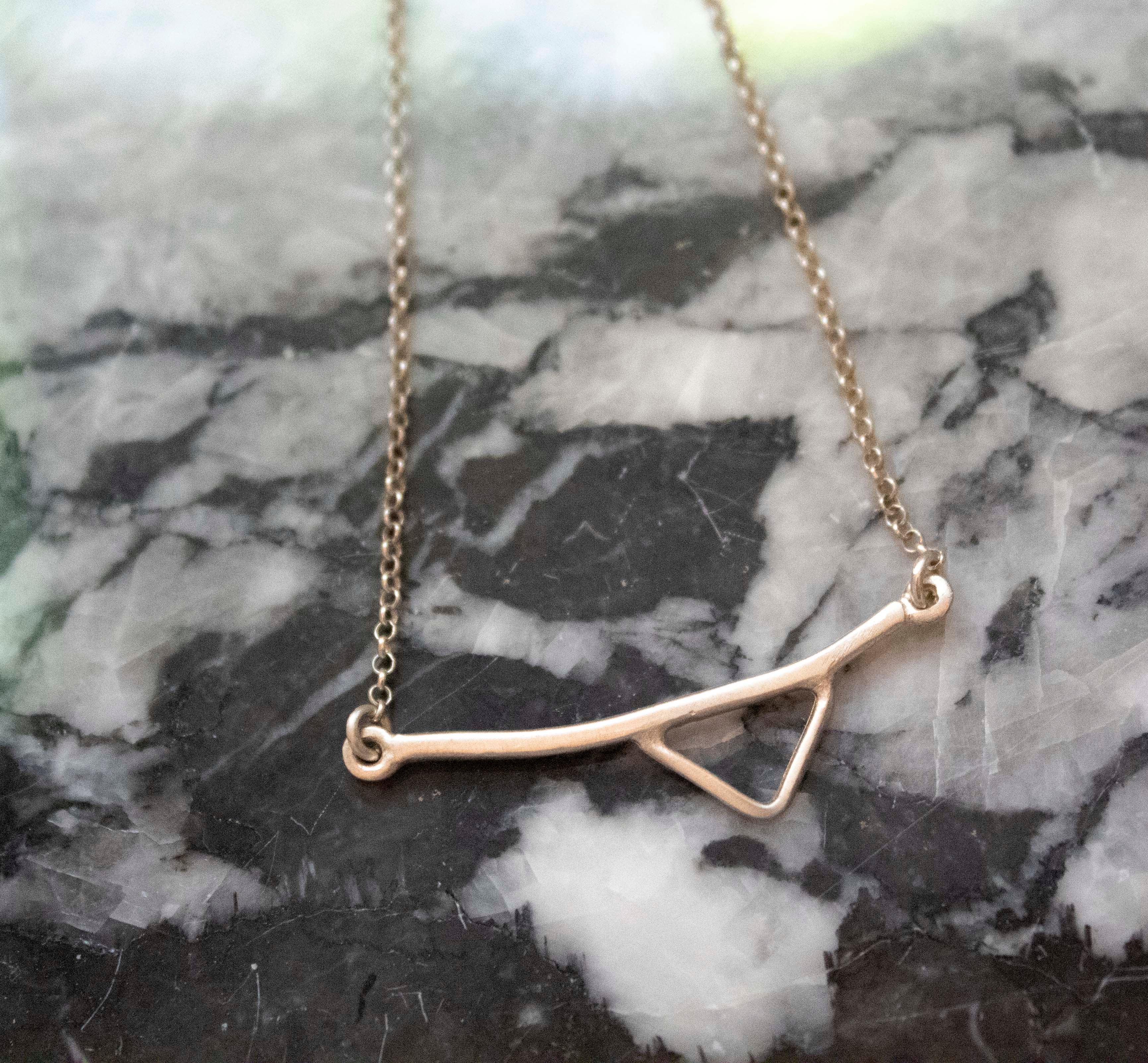 Bauhaus Triangle Minimal Necklace